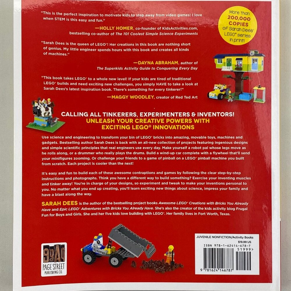 LEGO Genius Inventions Paperback Book | STEM LEGO Building Guide - Picture 4 of 4